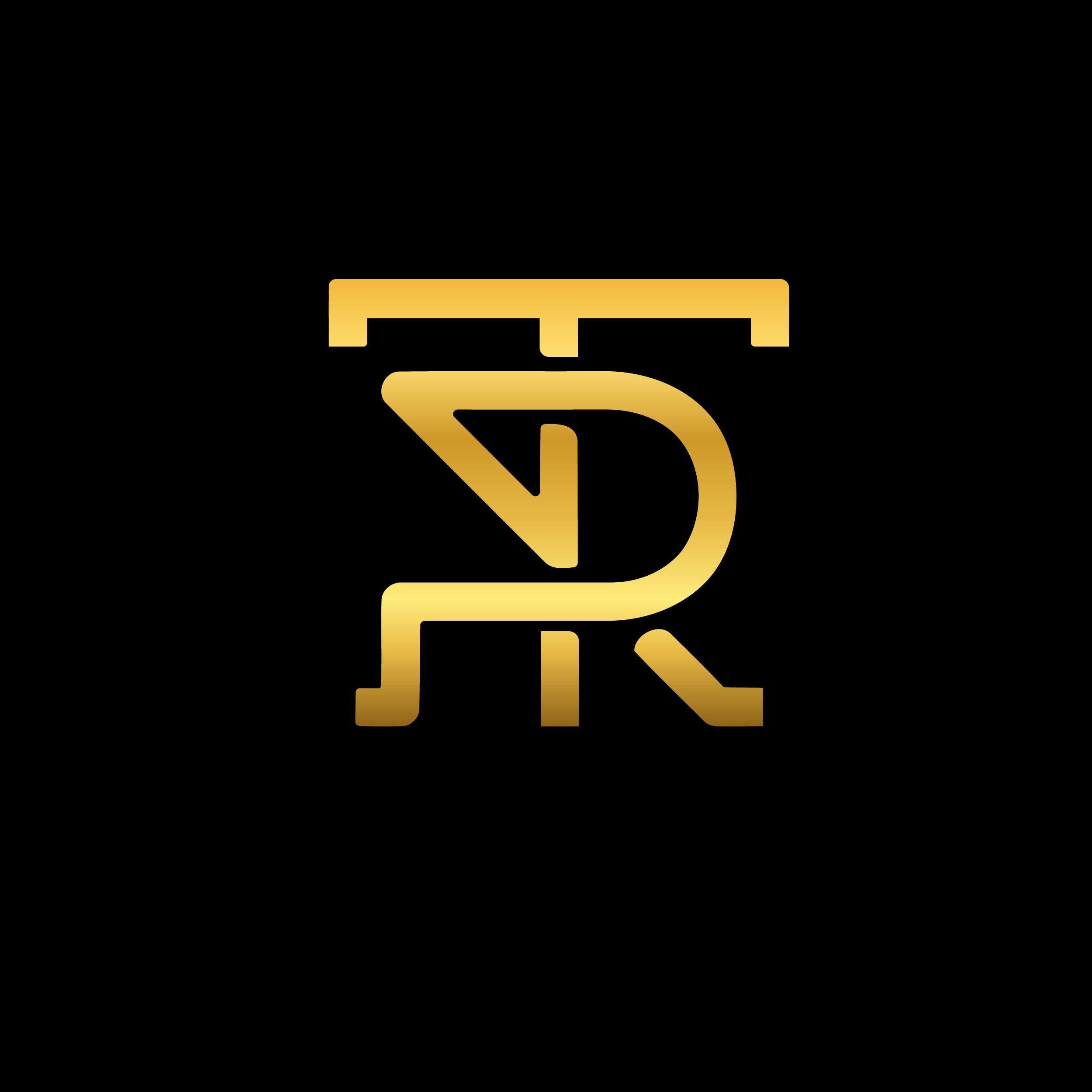 Gold Ricky Logo Men's T-Shirts – Tony Rich
